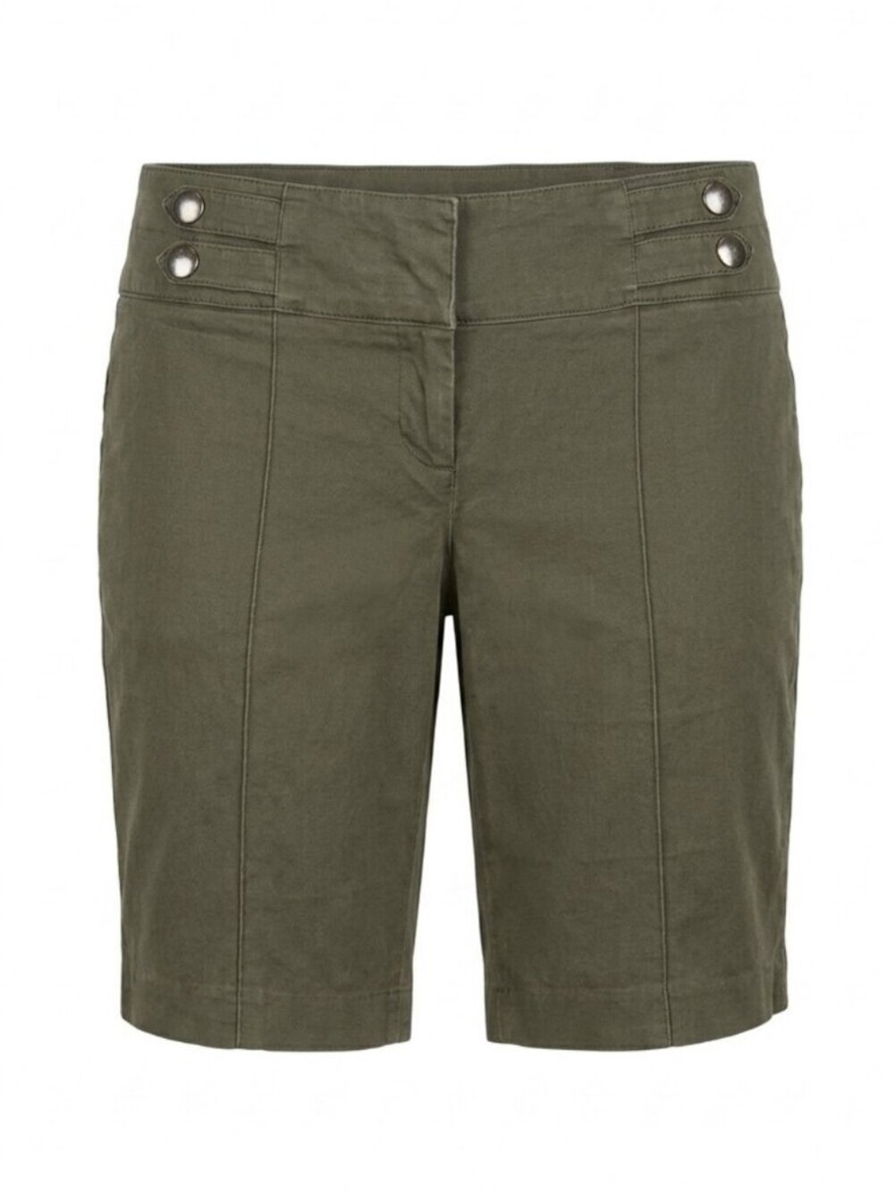 Suzy Shier Olive Green Sailor Bermuda Shorts Size 7/8 City Modest Military